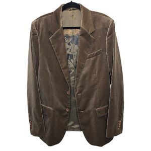 NWT Juicy Couture Mens 46 Green Trophy Velvet Y2K VTG Blazer Sportscoat Jacket